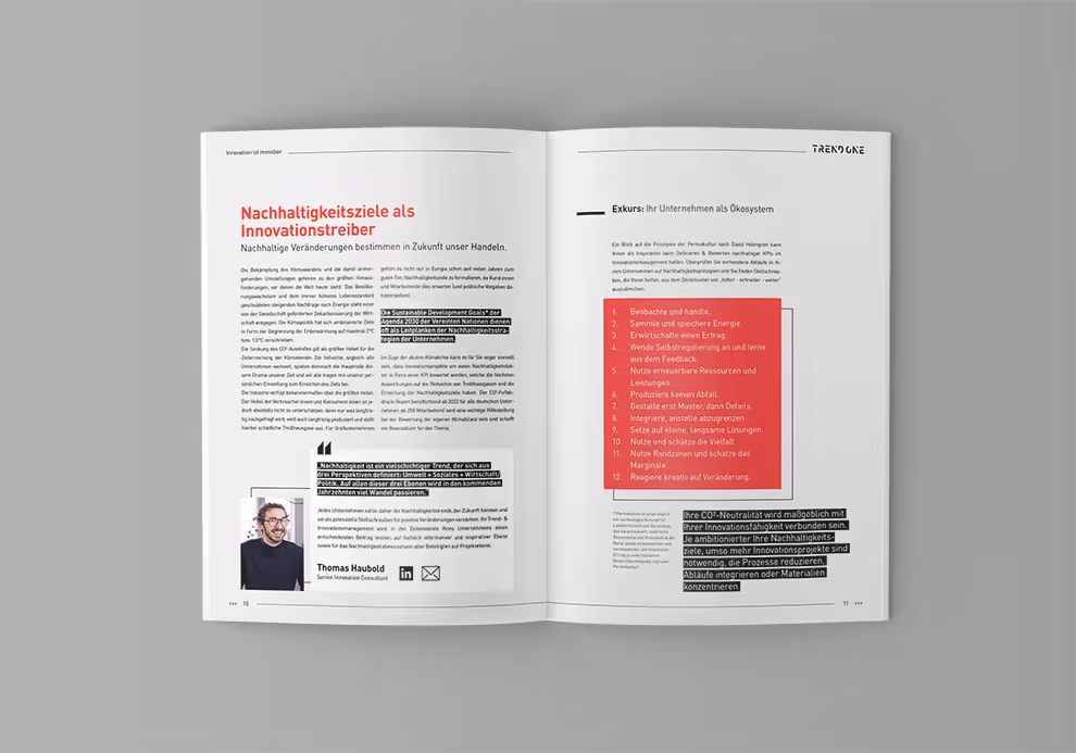 TRENDONE Whitepaper Innovation ist messbar - Nachhaltigkeit