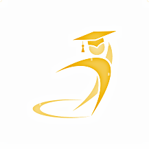 Stylized gold figure of a graduate wearing a mortarboard cap.