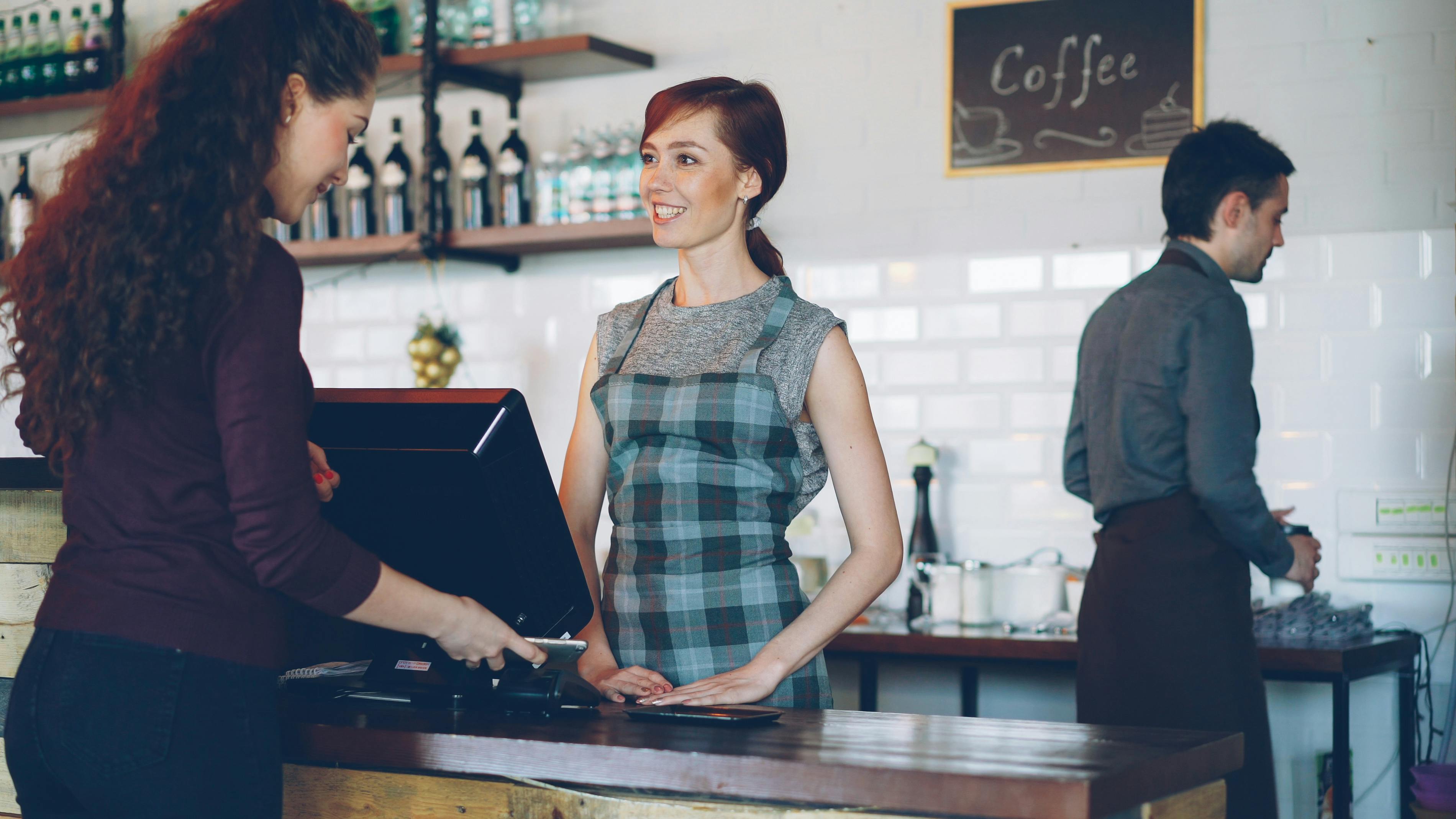 Coffee shop front-of-house service — independent food safety assurance goes beyond customer experience to assess HACCP compliance and brand standards across QSR franchise sites