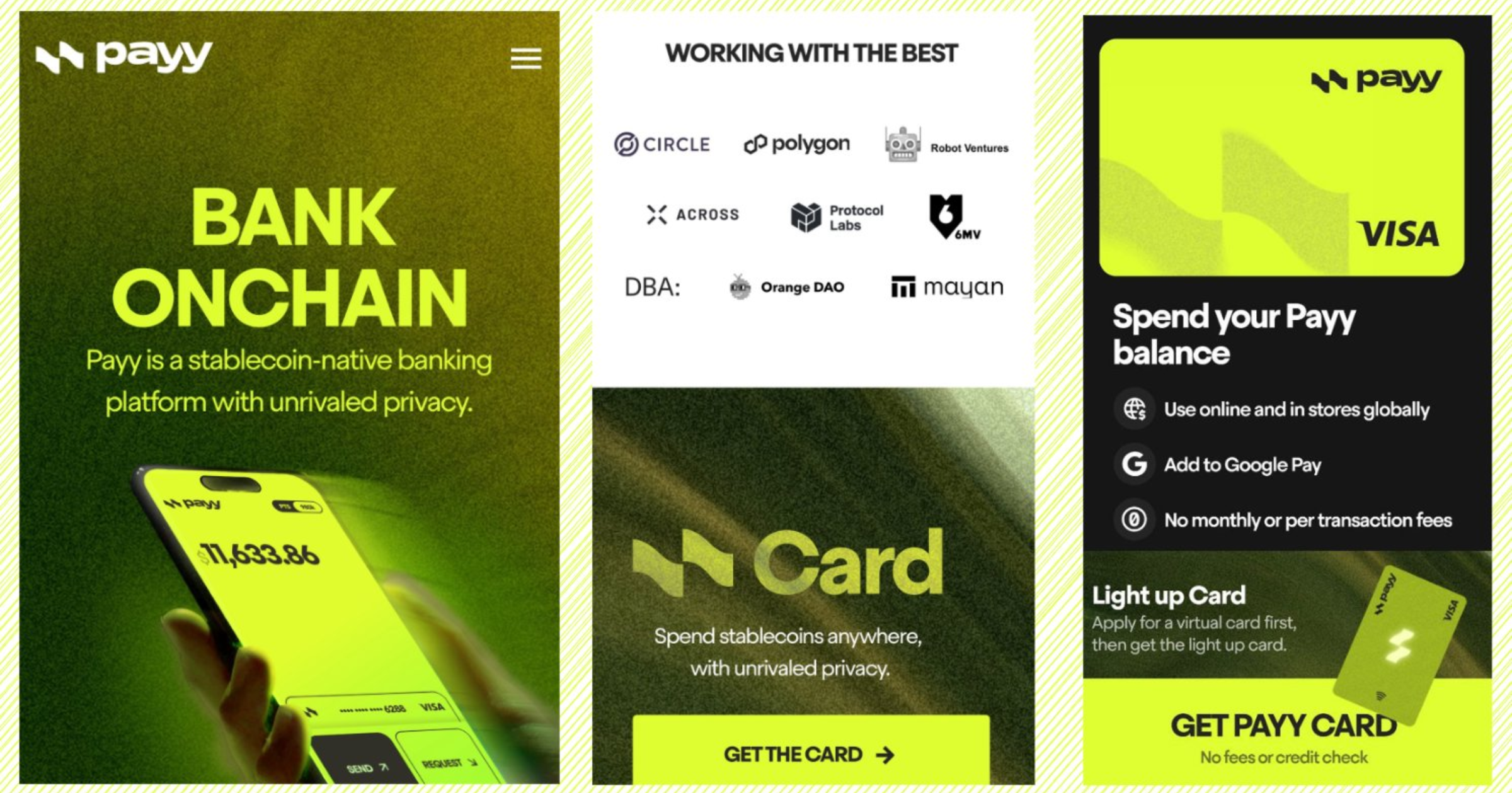 Payy's crypto card with private stablecoin transactions