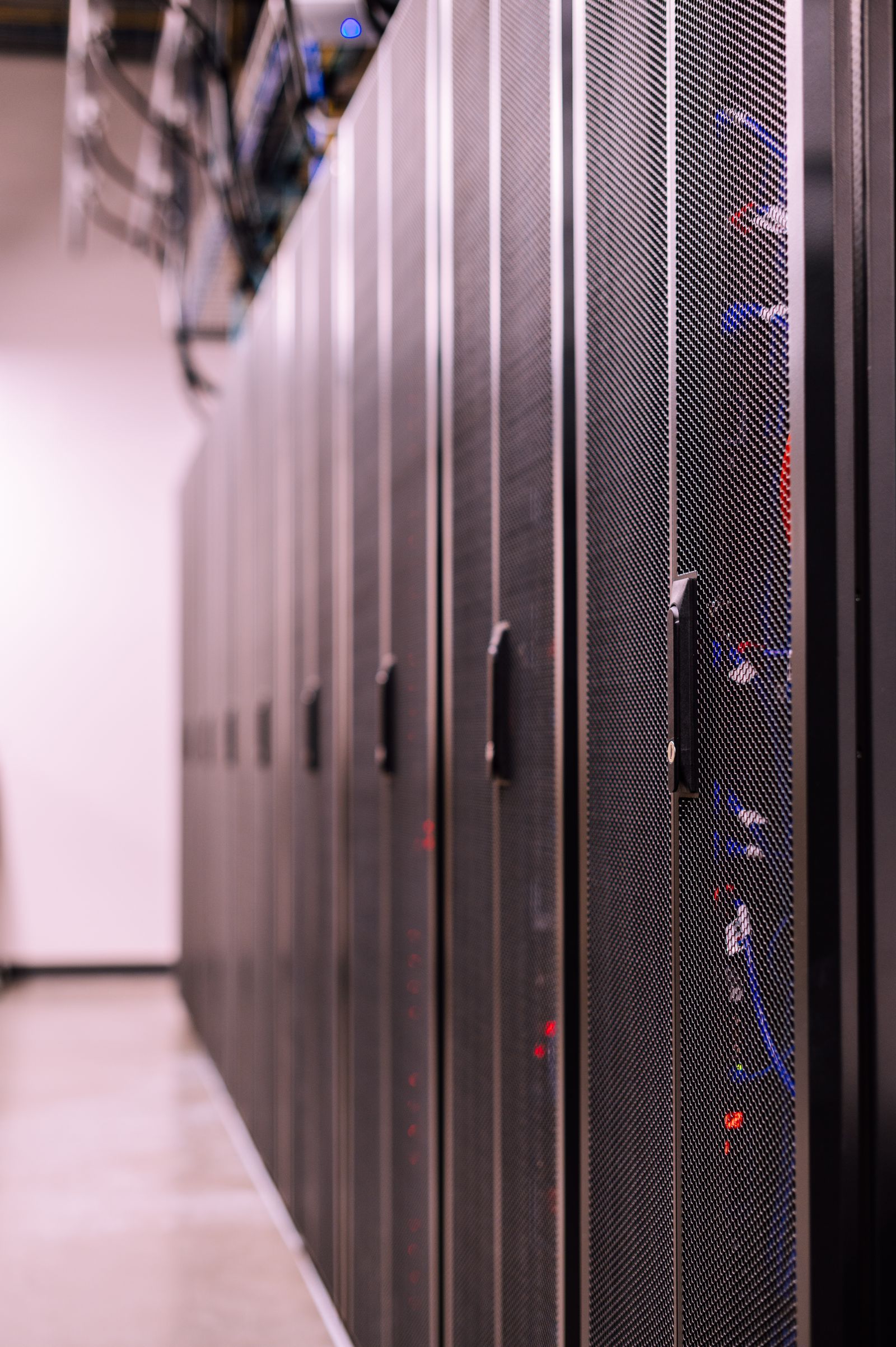 Network servers and cabling