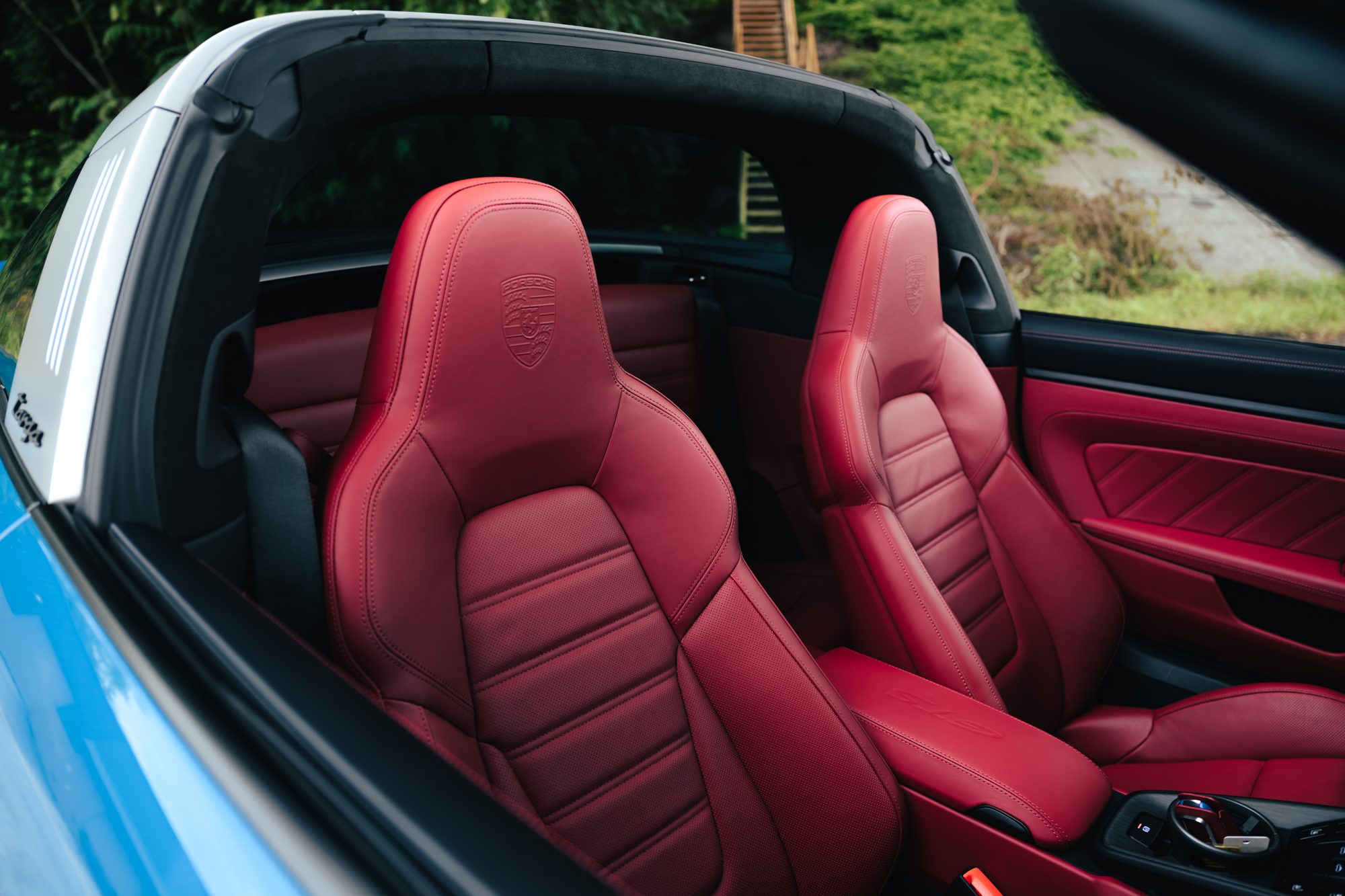 Porsche 911 Targa 4S red leather interior, Titan Motoring