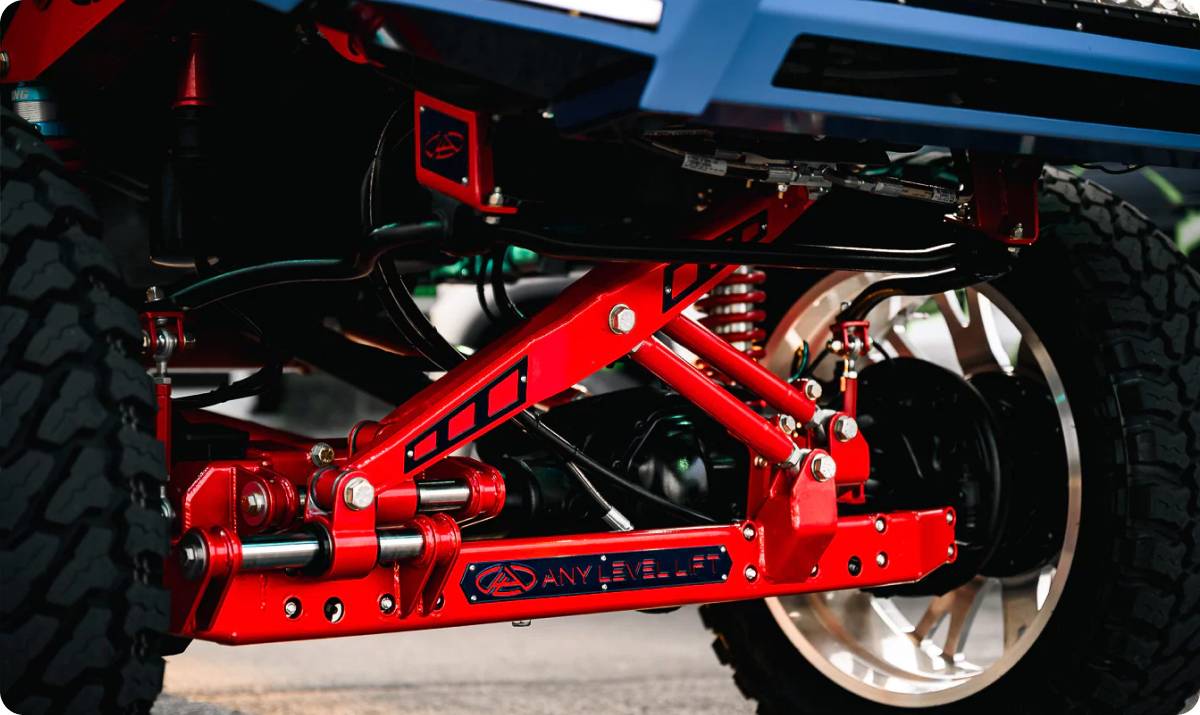 Lift kit and suspension build at Titan Motoring, Nashville