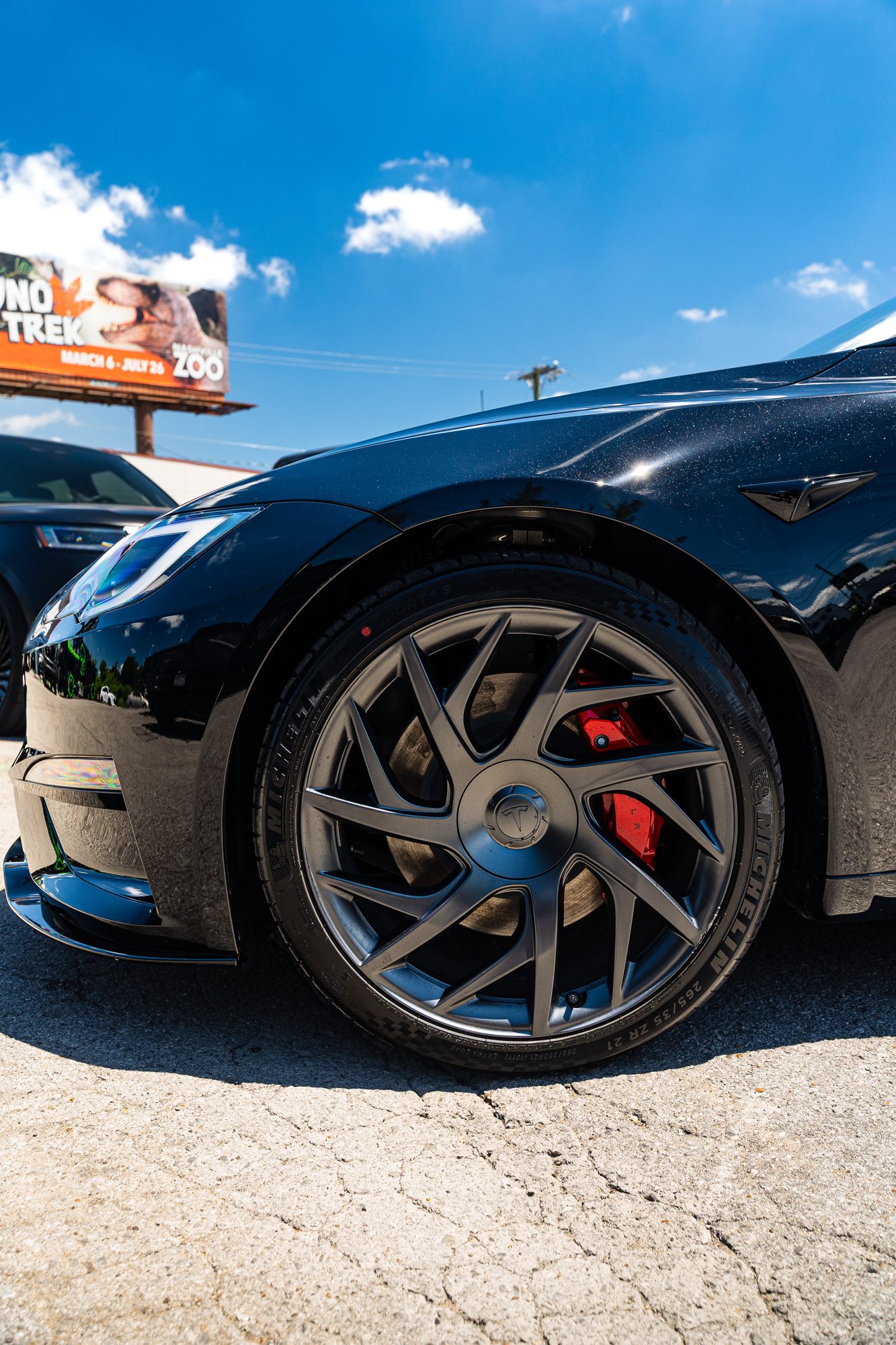 2026 Tesla Model S Plaid detail, invisible radar integration by Titan Motoring