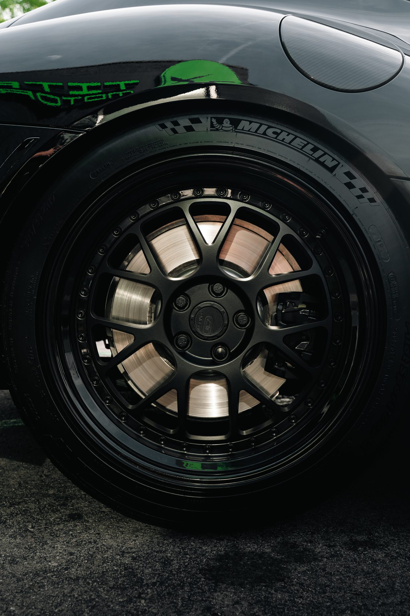 2024 Toyota GR Supra wheel detail, dashcam client vehicle