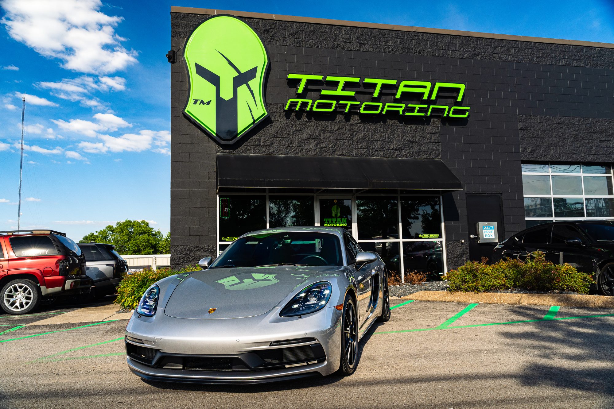 2021 Porsche 718 Cayman GTS with Uniden radar defense package, Titan Motoring Nashville