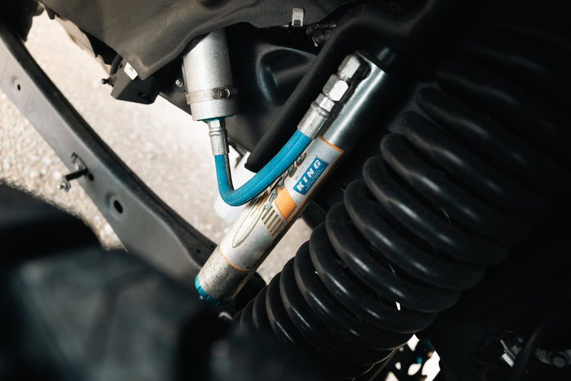 King coilover from the Carli Pintop suspension system installed on a Ford F-450