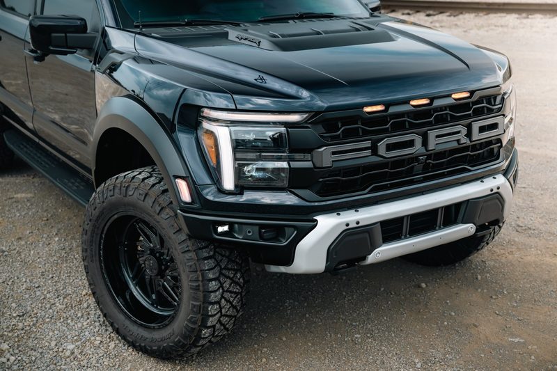 Fuel 22x10 wheel and 37 inch Mickey Thompson tread on a Ford Raptor