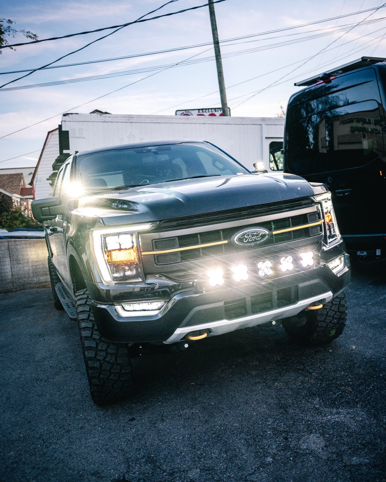 Ford F-150 Tremor with Baja Designs lighting package lit up, Nashville