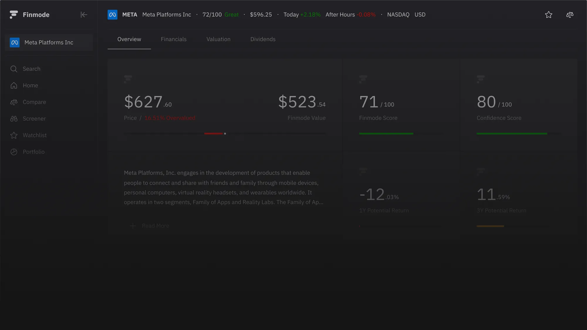 Finmode branded product mockup showing a preview of the Finmode Terminal.