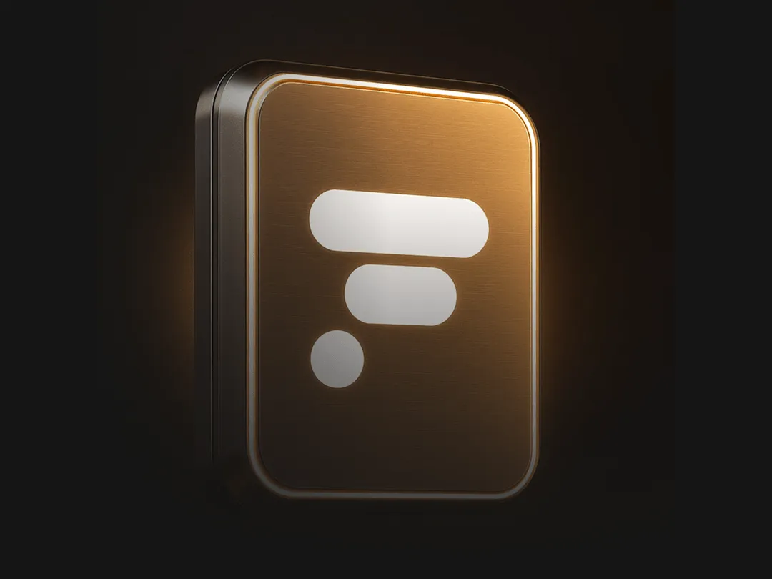 Branded Finmode illustration showing the official Finmode Creators Badge