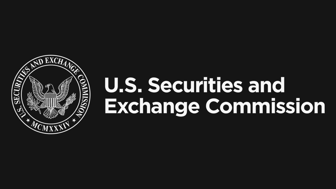 SEC logo in white and black