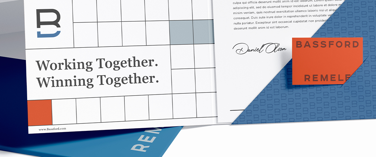 Bassford Remele brand guidelines direction | Lawrence & Schiller Creative Case Studies - Bassford Remele