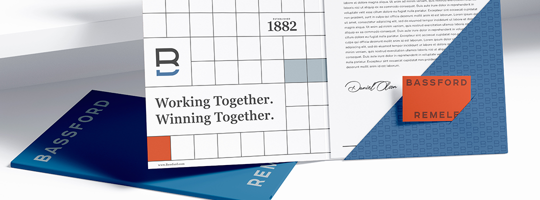 Bassford Remele brand guidelines direction | Lawrence & Schiller Creative Case Studies - Bassford Remele