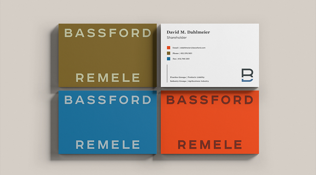 Bassford Remele brand guidelines direction | Lawrence & Schiller Creative Case Studies - Bassford Remele