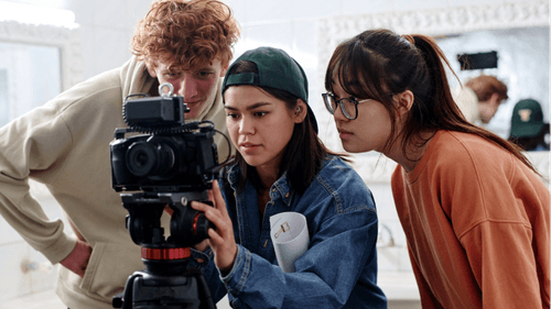 People in video studio