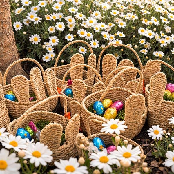Easter Basket with Eggs