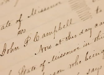 Documents from the Greene County Archive that tell the story of Springfield's founder inciting a riot that led to the beating of Milly Sawyers in 1836.