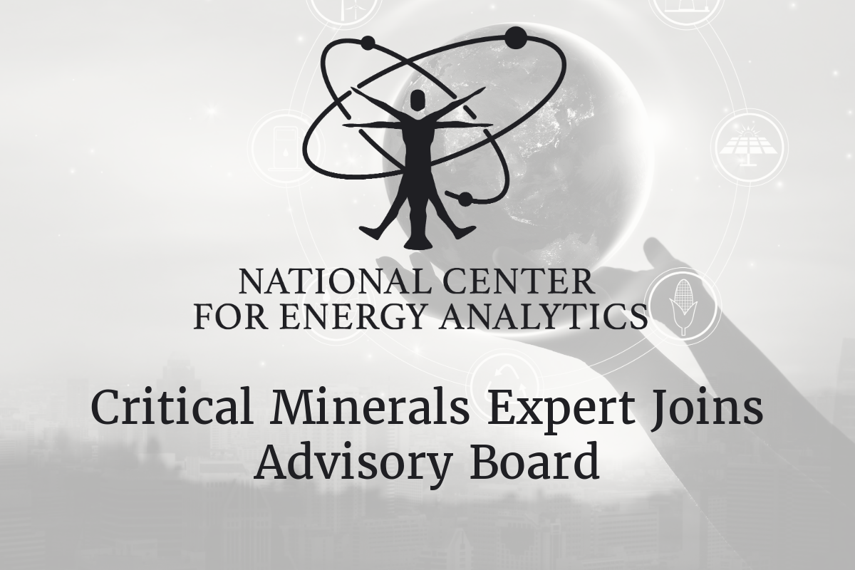 Critical Minerals Expert Peter Bryant Joins National Center for Energy Analytics Advisory Board