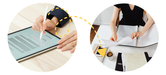 Illustration showing a data flow from Gemini on the left to Zapier on the right with a blue arrow in the center.