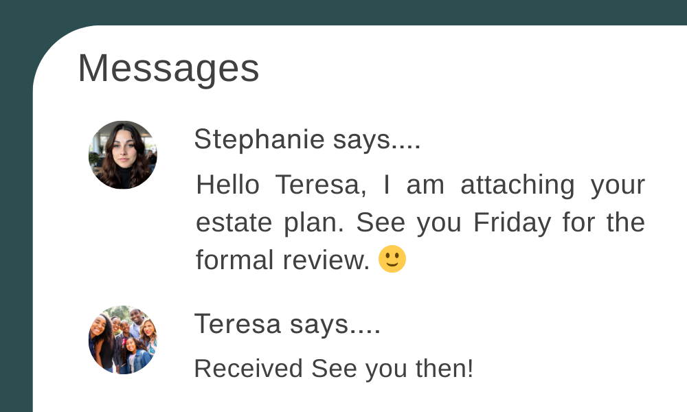 Chat input box with placeholder text 'Send a message here...', a Reasoning mode button, and a blue send button with paper plane icon.