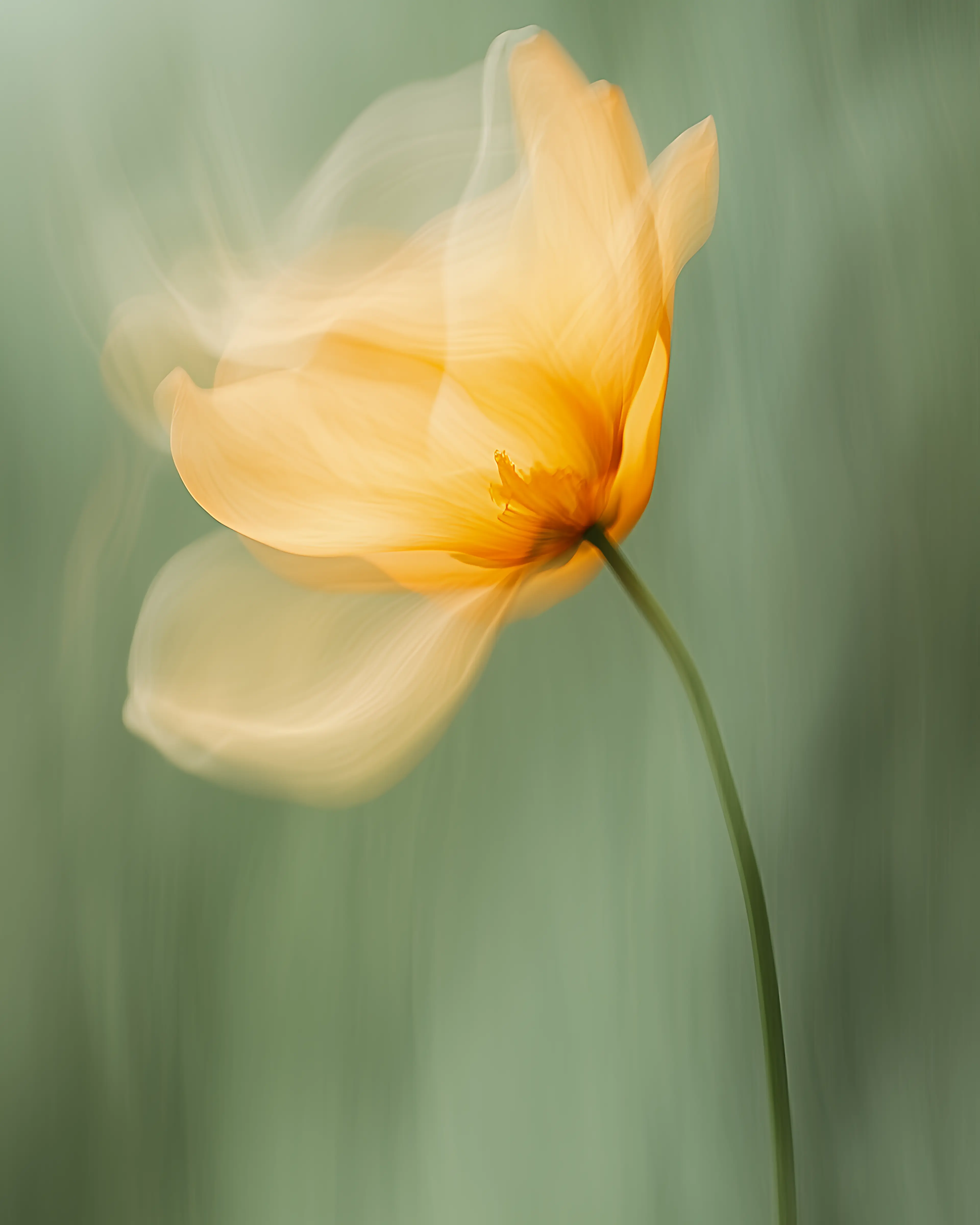Ethereal orange flower