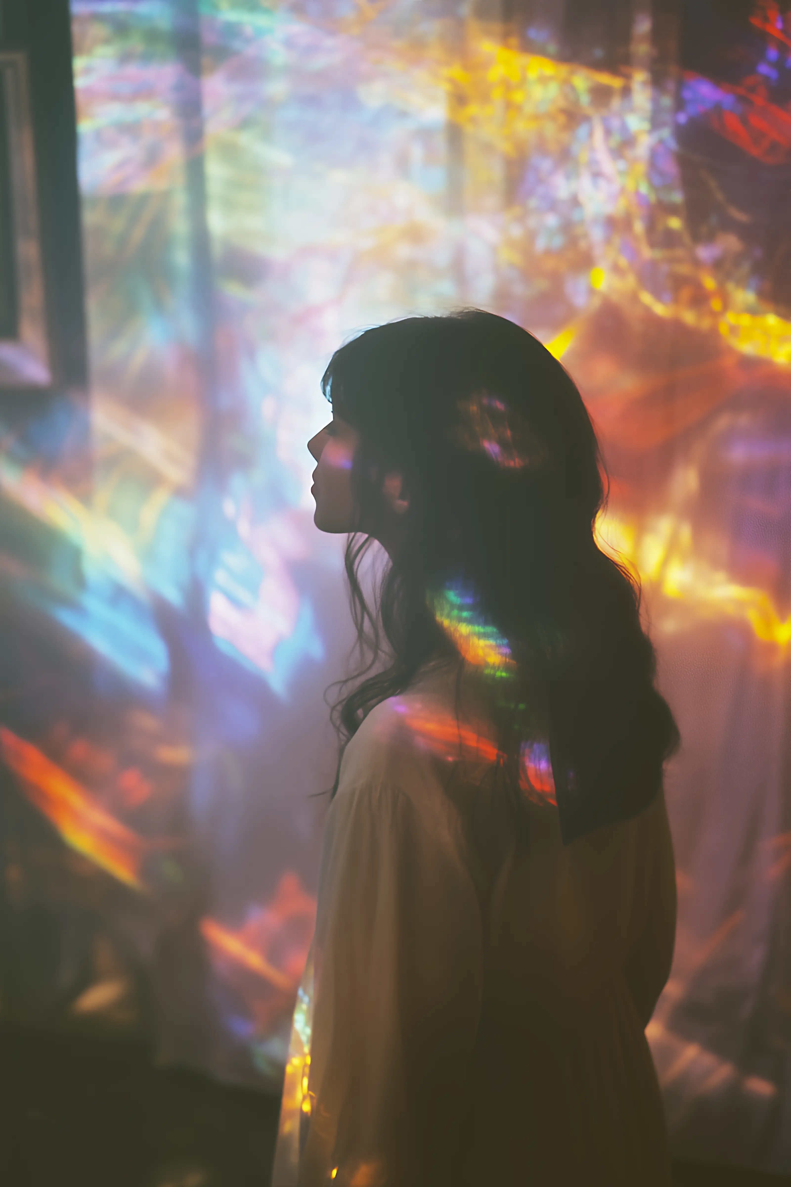 light pattern portrait