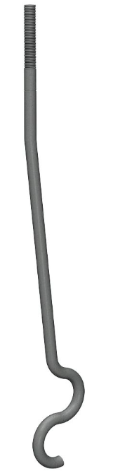 High-performance Simpson SSTB anchor bolt for holdowns and Strong-Wall shearwalls.