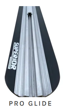 Superior Pro Glide aluminum hand float — smooth glide surface for professional concrete finishing.