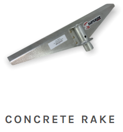 Superior Innovations Concrete Rake — heavy-duty spreading tool for efficient concrete placement.