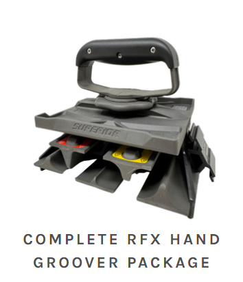 Superior RFX Complete Hand Groover Package — for clean, accurate control joint cuts in fresh concrete.