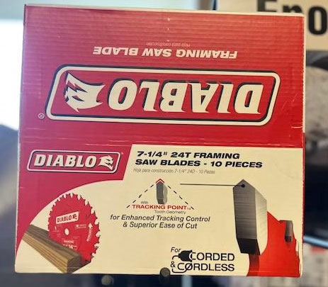 Diamond and abrasive cutting blades for concrete, masonry, and steel cutting saws.