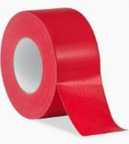 Heavy-duty duct tape for high-visibility bundling, marking, and construction applications.