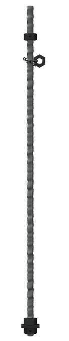 Heavy-duty Simpson SSWAB preassembled anchor bolt for Steel Strong-Wall shearwall foundations.