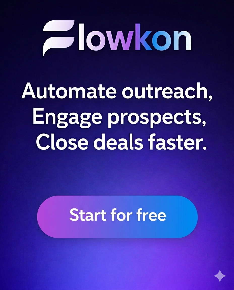 Flowkon – automate LinkedIn outreach, engage prospects, and close deals faster with the best linkedin automation tool. Start for free.