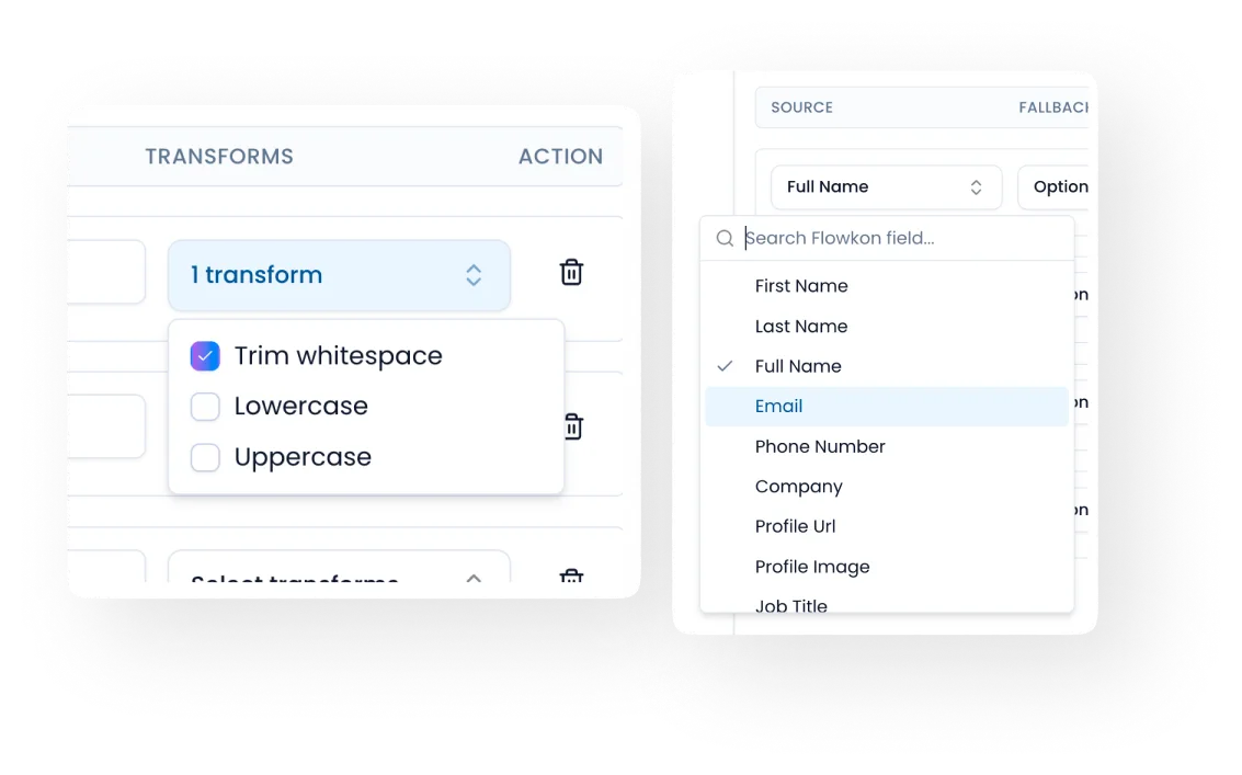 Mapping fields in LinkedIn lead generation tool to sync automated outreach data across systems using workflow automation