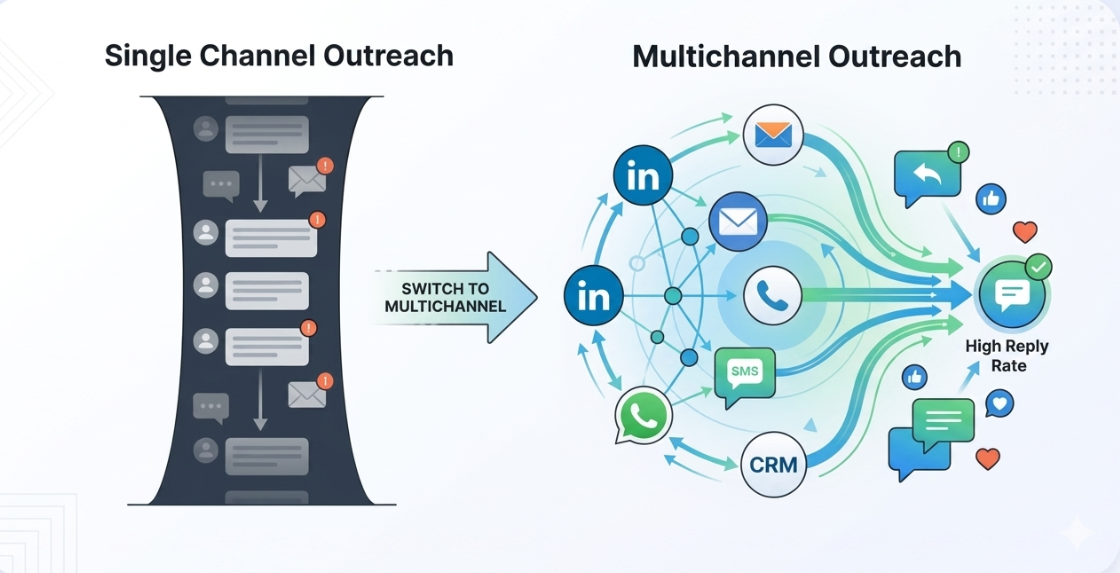 Flowkon LinkedIn automation and multichannel outreach strategy boosting reply rates in 2026