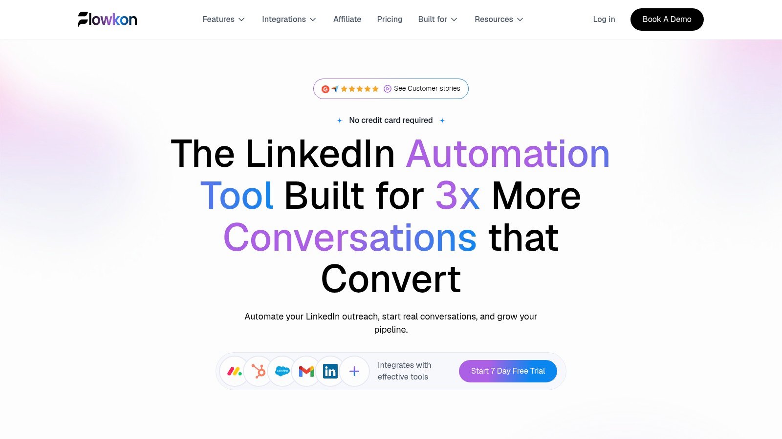Flowkon website homepage