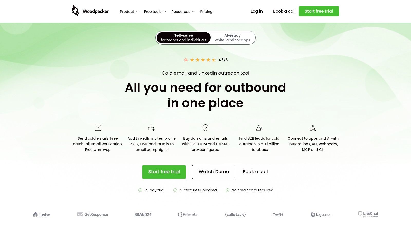 Woodpecker email outreach tool