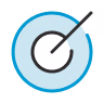 Target icon with an arrow hitting the bullseye.