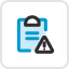 Icon showing a blue padlock with a black shackle on a light blue rounded square background.