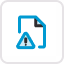 Icon of a document with a drop of water on it representing water or fluid-related file.