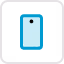 Icon of a smartphone with a camera lens and flash.