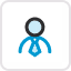 Icon of a person wearing a suit and tie.