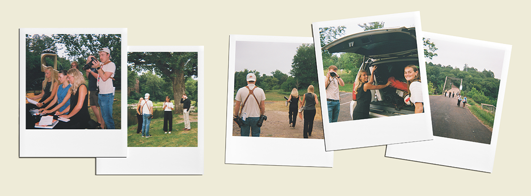 Collage of intern disposable camera pictures