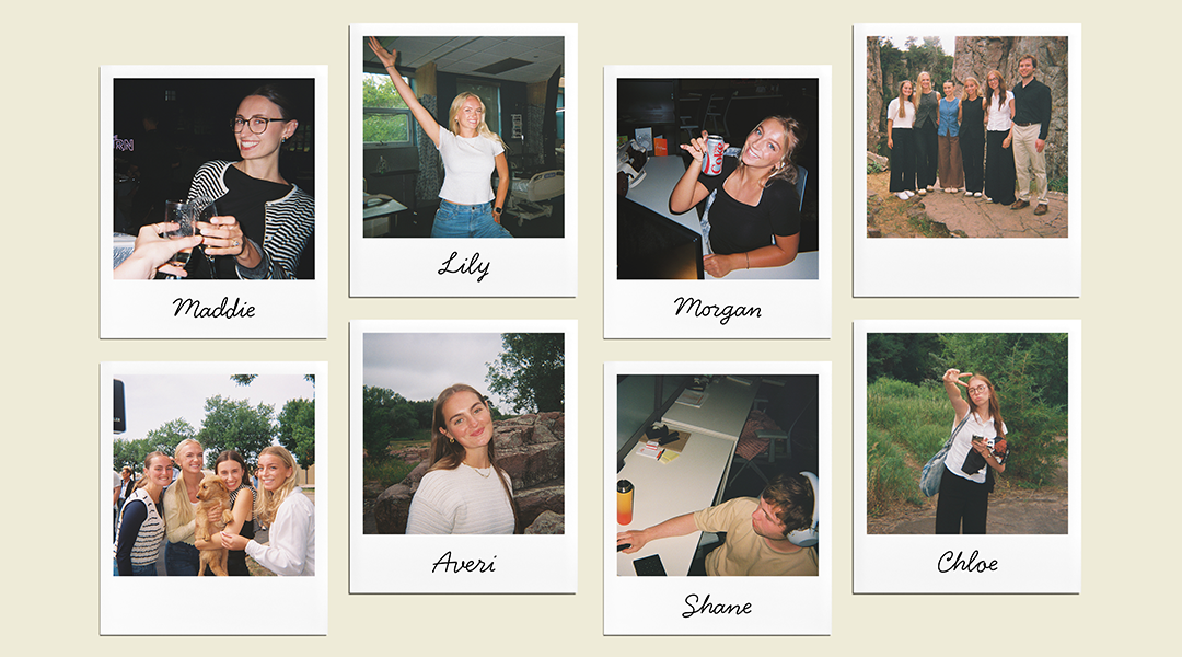 Collage of intern disposable camera pictures