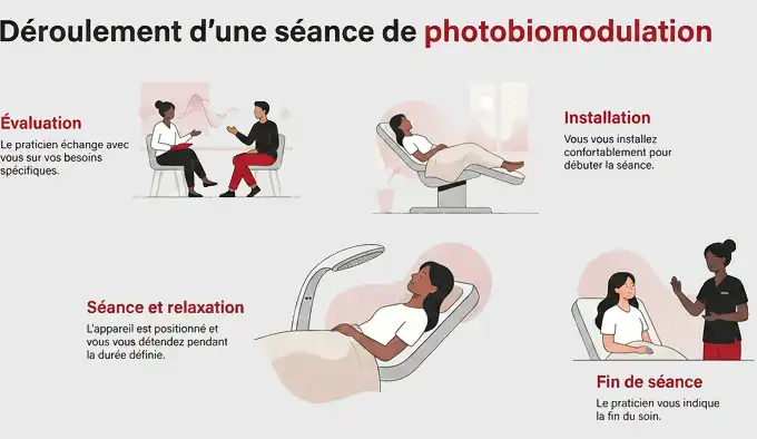 deroulement seance photobiomodulation