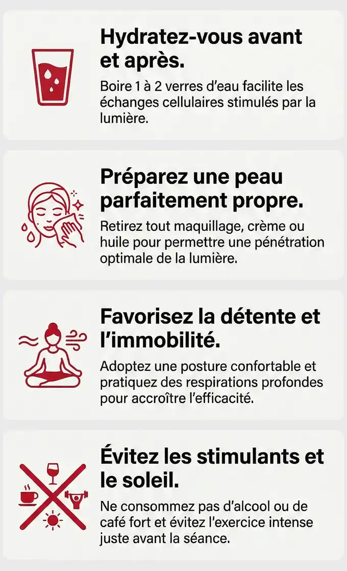 preparation seance photobiomodulation