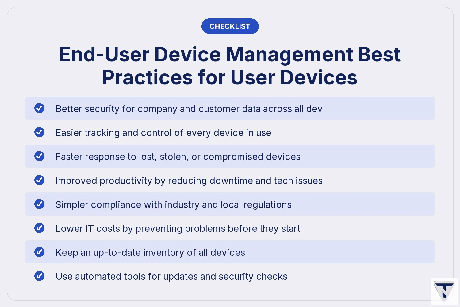 End-User Device Management Best Practices for User Devices