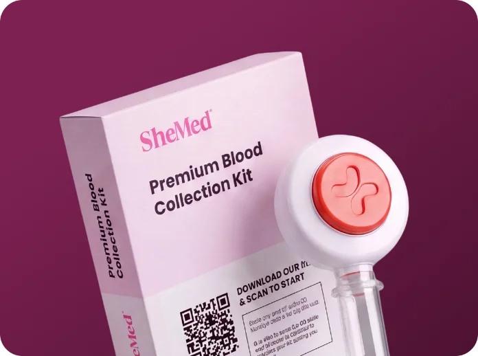 At-home needle-free blood test kit.